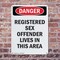 Signmission Portrait Registered Sex Offender, 18 in W x Rectangle, Aluminum OS-2PACK-DS-A-1824-V-1986 - alternate 8